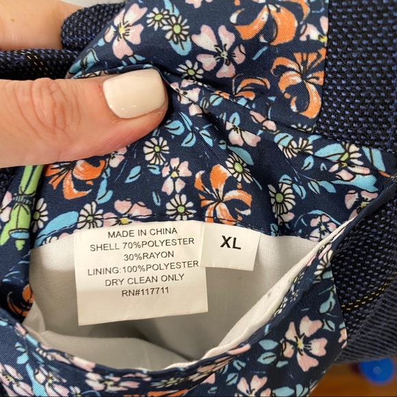 Alan Flusser Checkered Blazer Jacket Sports Coat Floral Lining XL - Picture 7 of 7